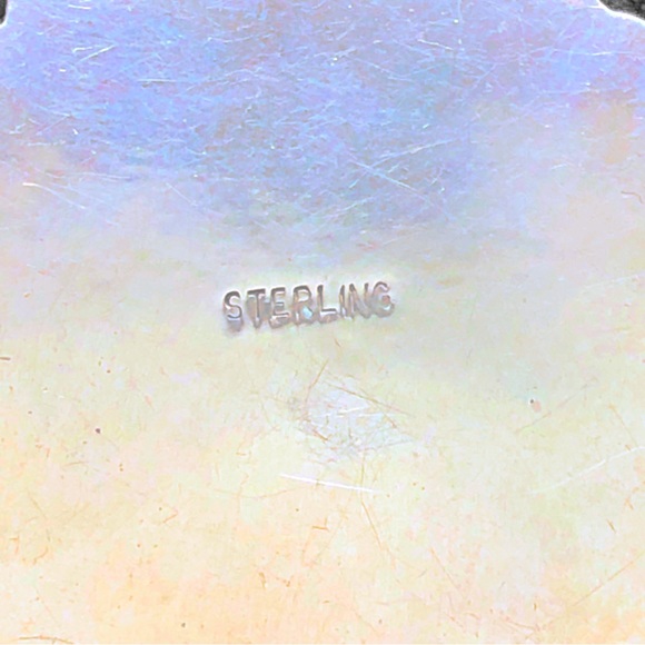 Vintage Southwestern Denim Lapis Lazuli Sterling Silver Pendant - Picture 5 of 8